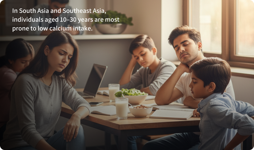 Illustration showing how to use Calcifit